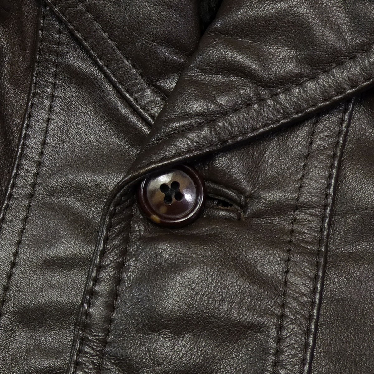 Leather Norfolk Jacket Vintage 60's Cowhide Belted Mens 38 Leather Norfolk Jacket Vintage 60's Cowhide Belted Mens 38