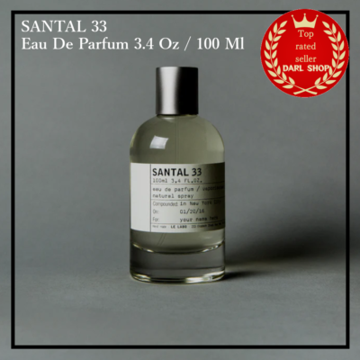 AUTHENTIC SANTAL 33 Eau De Parfum 3.4 Oz / 100 Ml Spray perfume