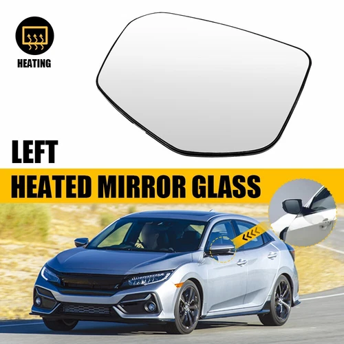 Fit 2016-2021 Honda Civic Driver Side View Heated Mirror Glass HD 76253TGG305 US