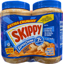 Skippy Extra Chunky Peanut Butter Twin Pack 2x48 Oz Jar EXP 10/2026