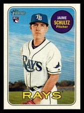 2018 Topps Heritage High Number Jaime Schultz #558 Rookie RC