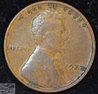 1933 P Lincoln Wheat Cent, Penny, Very Fine+ Condition, Free Shipping, C4882