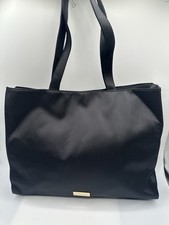 Carolina Herrera New York Good Girl Black Satin Shoulder Tote Bag