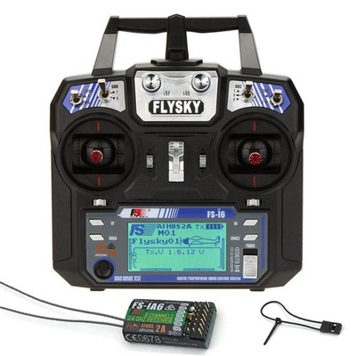 GoolRC Flysky FS-i6 AFHDS 2A 2.4GHz 6CH Radio System 174 * 89 * 190mm, Black 