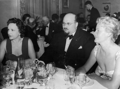 Ginette Leclerc ex King Farouk of Egypt at a gala at Club de la Ca- Old Photo