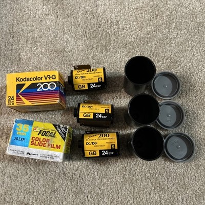3 rolls Kodak Gold 200 24 exp + roll kodacolor VR-G, roll of Kmart Film