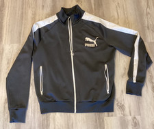 Men size XL, Puma Iconic T7 Track Jacket Grey  White