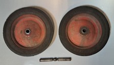 #5 Ertl Pedal Tractor Parts Front Wheel Set 7 x 1.5"