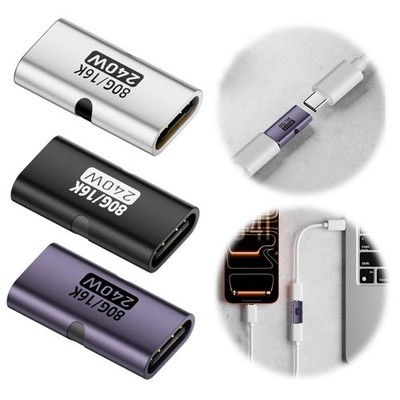 USB 4 Type C Female to Female Adapter Coupler 240W 40Gbps 8K for Thunderbolt  