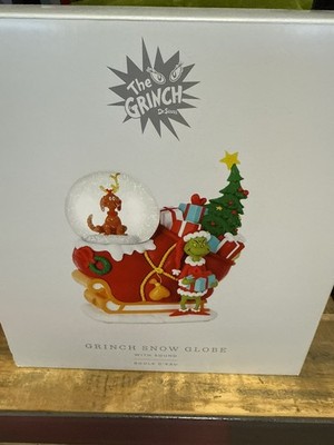 Hallmark how the Grinch stole Christmas snow globe figurine with music new