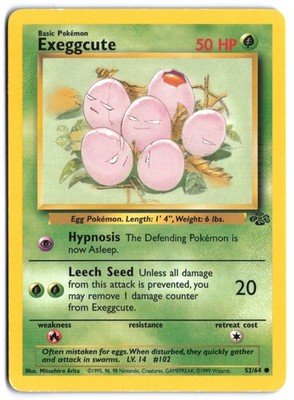 Exeggcute 52/64 - Jungle Unlimited LP Pokemon TCG