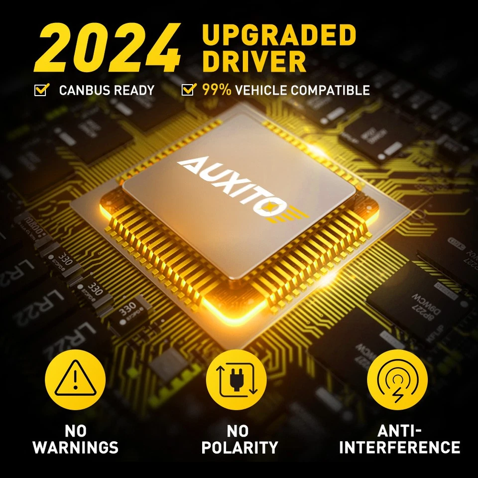 AUXITO 881 LED Bombilla antiniebla de conducción 36000LM blanca 6500K DRL para coche camión SUV Foto 3 de 4