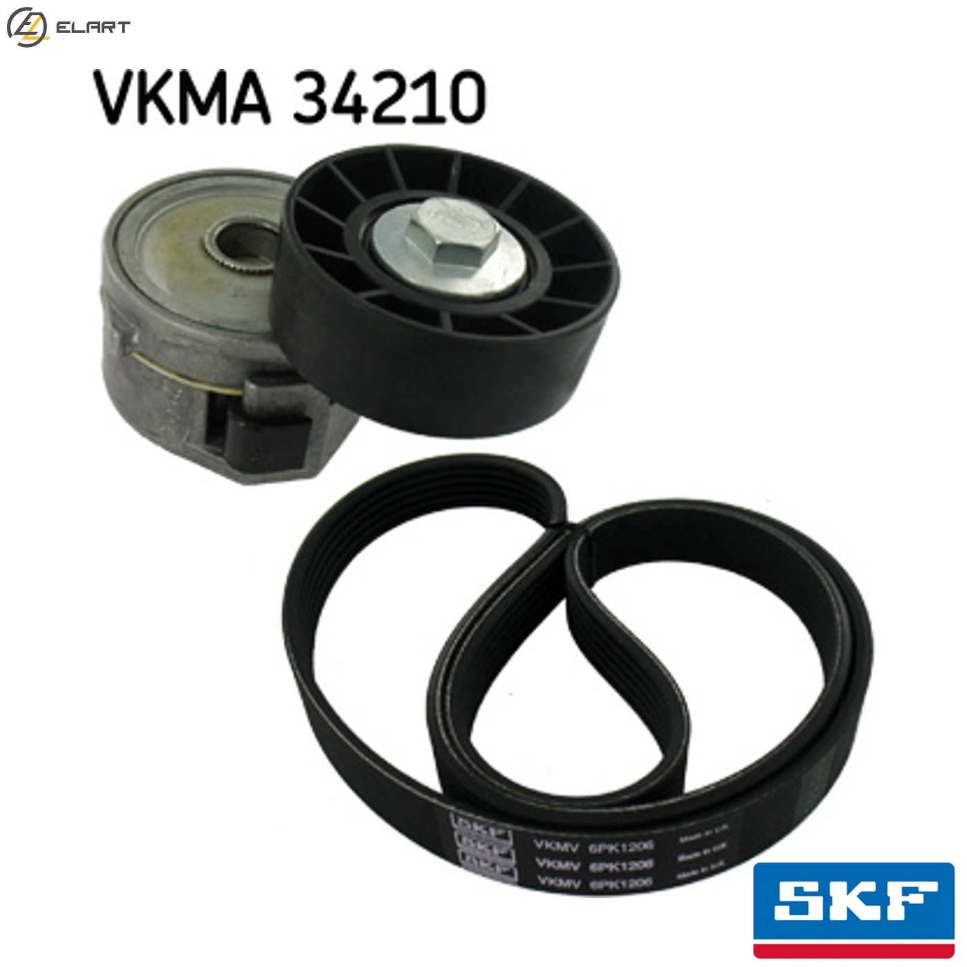 VRIBBED BELT SET VKMA 34210 FOR FORD KLWA/TYWA/QXWB/QXWA/UFWA/QXWC/AZWA 2.0L