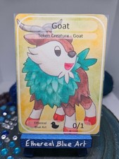 Goat 0/1 White Creature - Pokemon Skiddo - Custom MTG Token