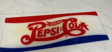 Vintage Pepsi-Cola (Pepsi) Plexiglass Sign, 29” x 8 1/2 “ Store Display Rare !