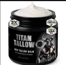 Magnesium Tallow Balm 4oz Sleep Pain Relief Muscle Relaxation