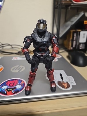 McFarlane  Halo Reach Spartan Operator Steel/Red from Gauss Cannon odst KF030211