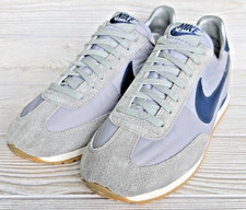 Nike Nylon/Suede Trainer Size 9 Vintage 80s Track Runner Shoes Grey 840103PY1