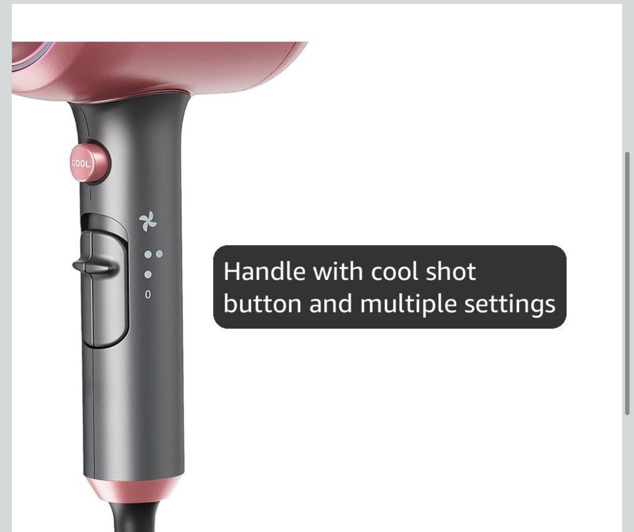 Wavytalk Hair Dryer, Blown Away Ionic Hair Dryer for Curly Hair with Diffuser