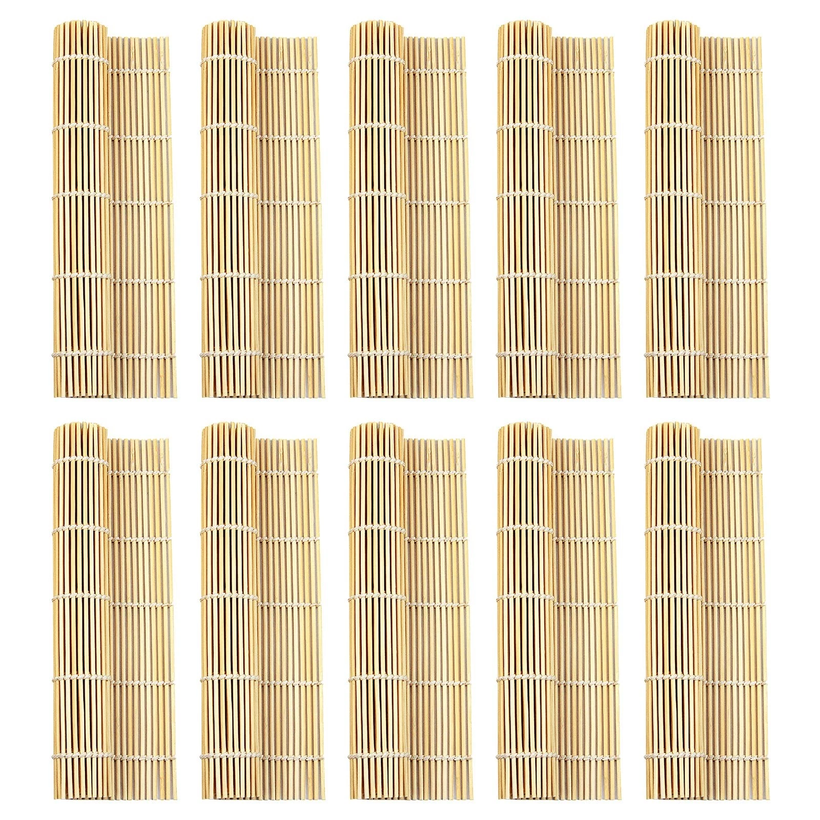 Leefone 10 Pcs 9.5" X 9.5" Natural Bamboo Sushi Rolling Mat
Opens in a new window or tab