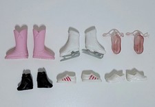 Lot of 6 Athletic Barbie Doll Shoes High Heels Activities Sports