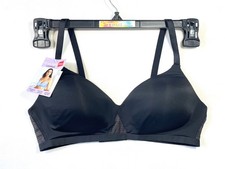 NWT Hanes Women's M Oh So Light Foam ComfortFlex Fit Wirefree Bra MHG521 Black