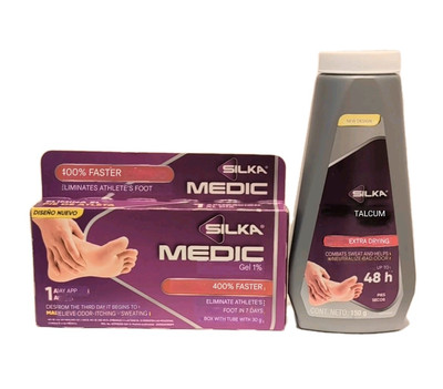 SET of SILKA MEDIC GEL 30g & Talcum Extra Drying 150g