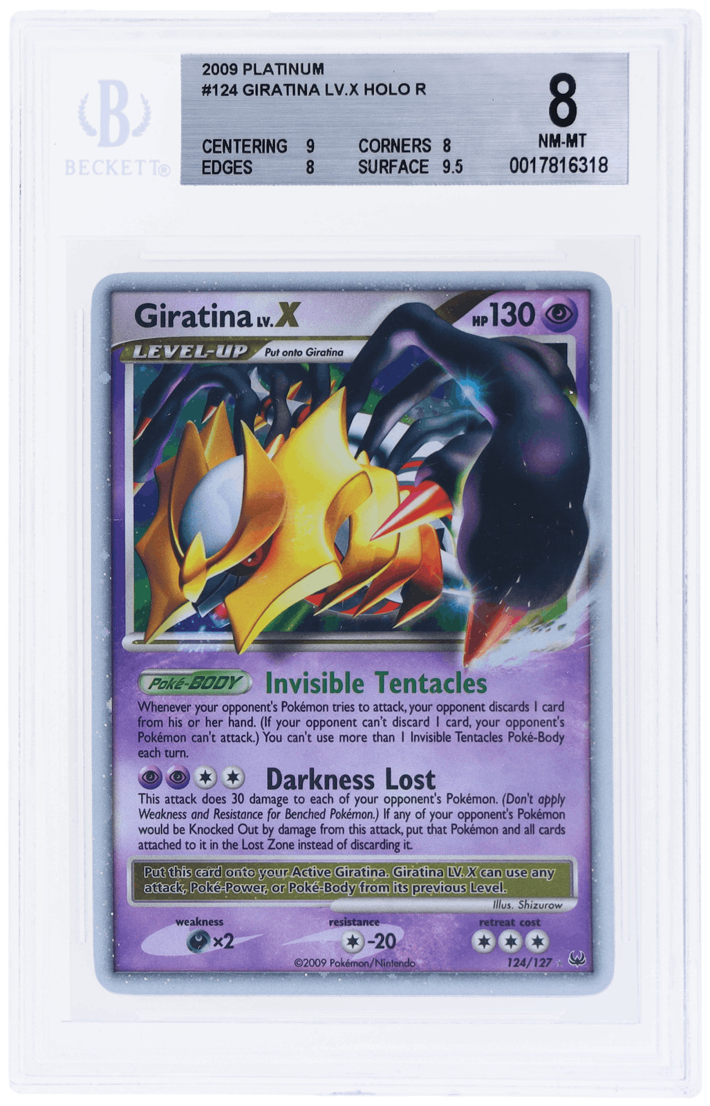 Giratina LV.X 2009 Platinum #124/127 Holo Price Guide - Sports