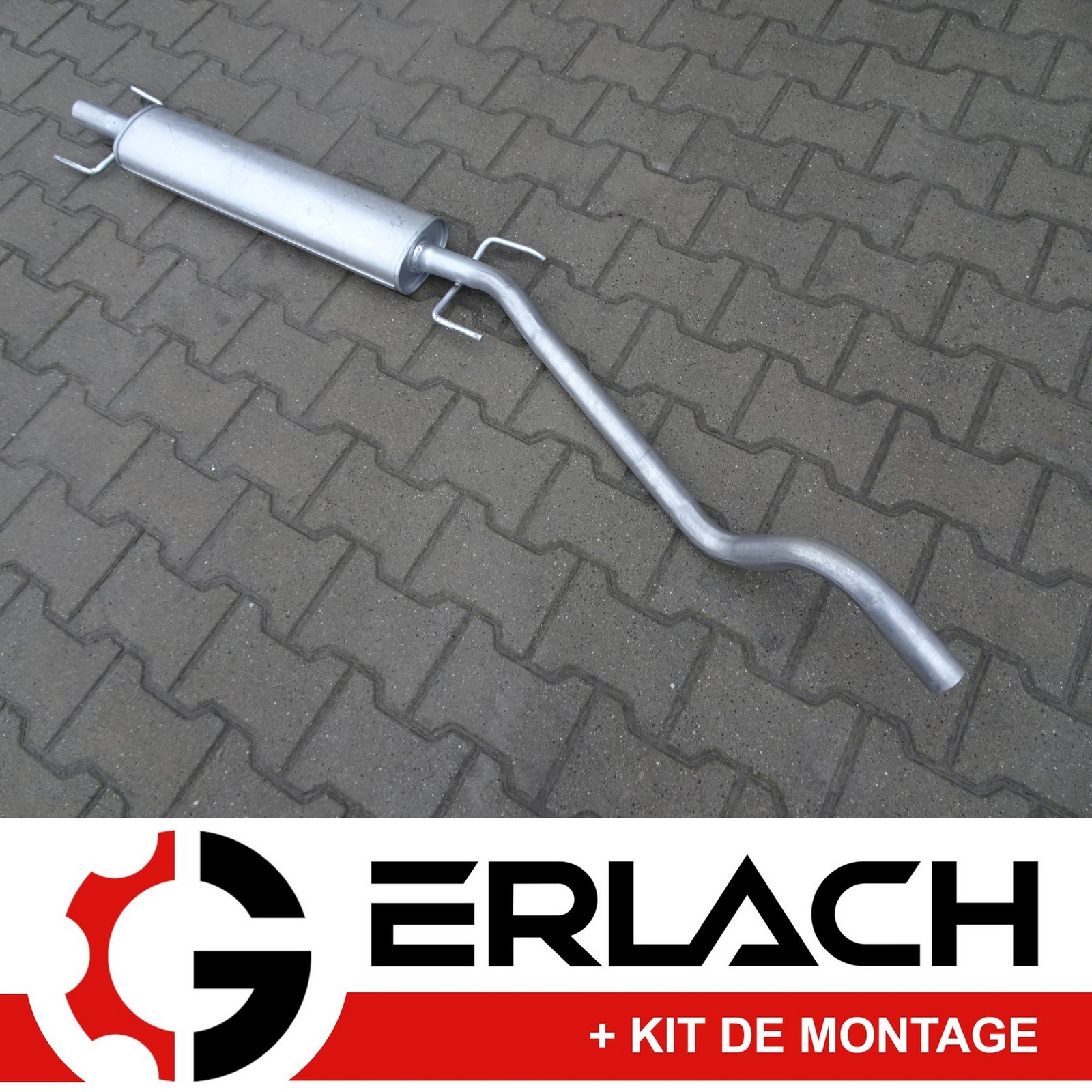 Silencieux intermédiaire 7005 anti-fuite gaz pour Opel Astra H Twintop