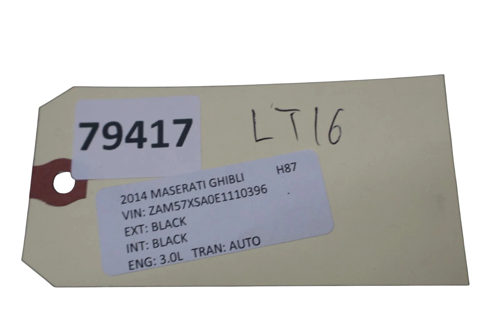 14-19 Maserati Ghibli M157 Rear Trunk Deck Lid Liner Trim Cover Panel Oem