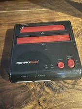 NES SNES Retro Duo Retro-Bit 2-in-1 Twin Game System Console Black Untested