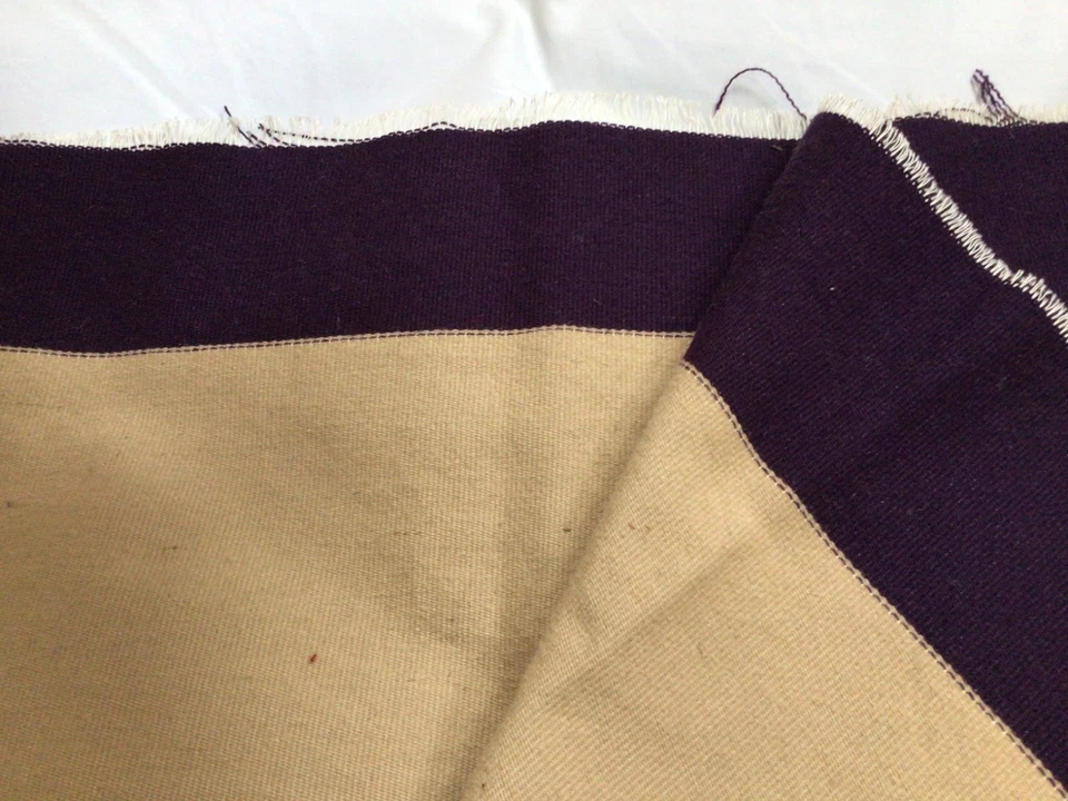 Vintage Pendleton Wool Camel, Purple Solid 10" L x 66" W Light Weight - Image 2 of 4