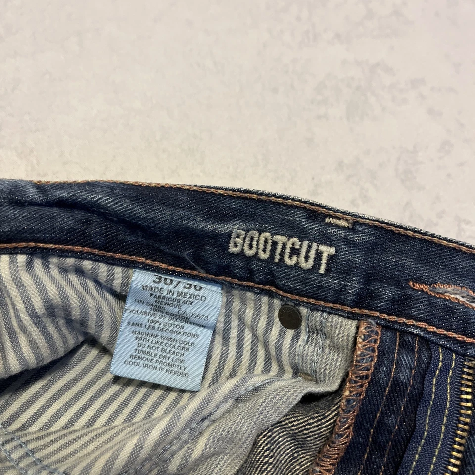 Мужские джинсы American Eagle Bootcut 30x30 Dark Wash джинсовая ткань на пуговицах Fly 5 карманов - Изображение 4 из 4