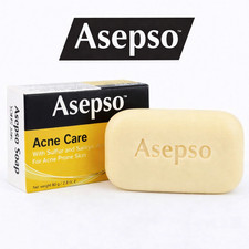 Asepso Acne Skincare Antibacterial Sulphur Soap Bar - Acne Prone Skin Treatment