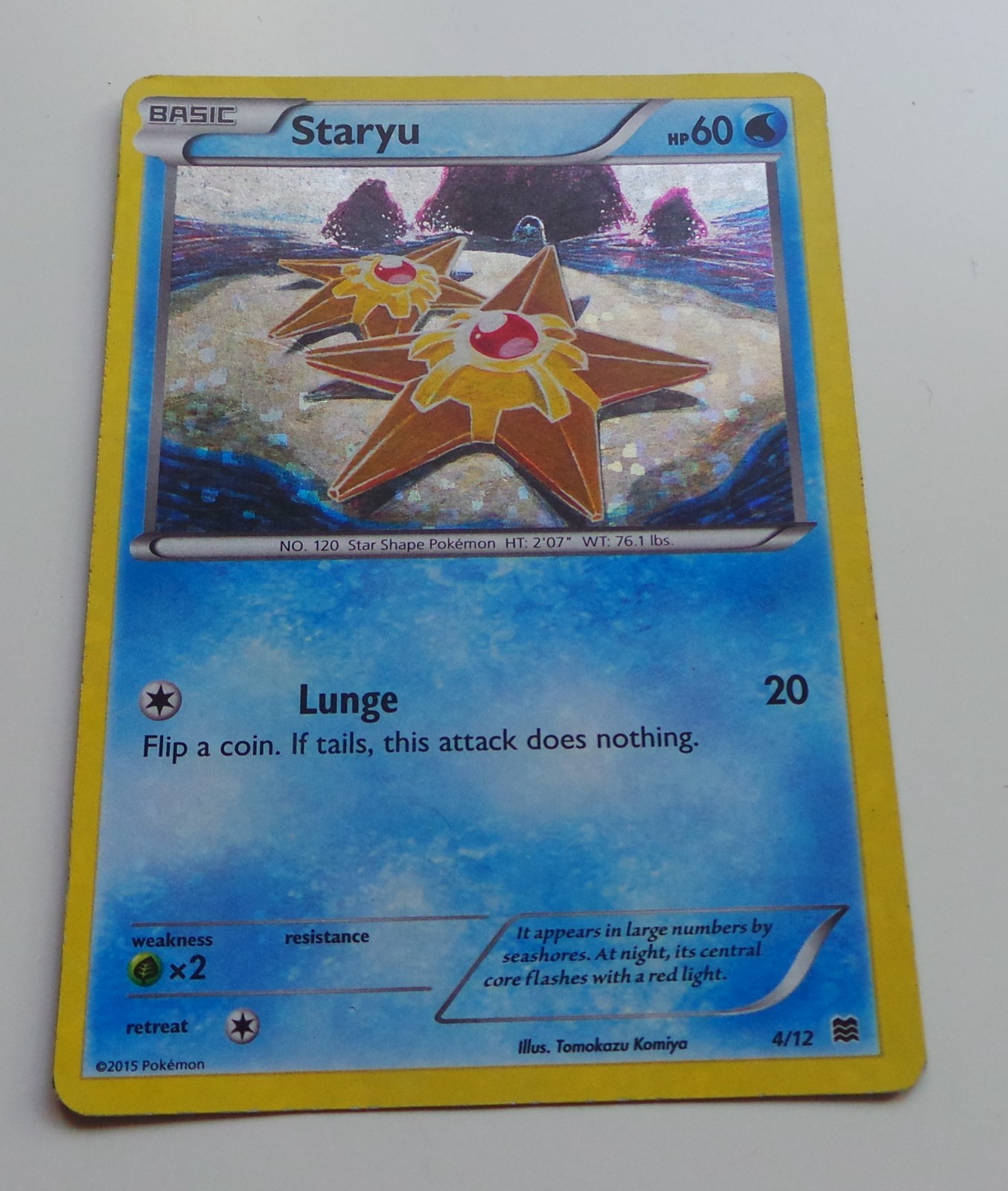STARYU 4/12 Pokemon XY MCDONALD'S COLLECTION HOLO 2015 LP