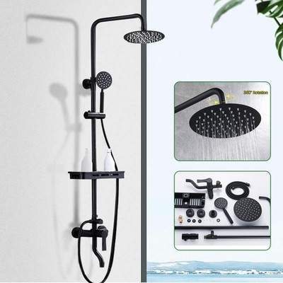 Regendusche Duschset Retro Bad Duschsystem mit Handbrause Rain Shower Faucet