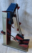 Vintage Conveyor Sand Coal Loader Dumper Tin Toy Hand Turn Crank