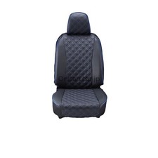 Housses de siège Clazzio Aqua avec couette noire avec coutures bleues ET-1062
