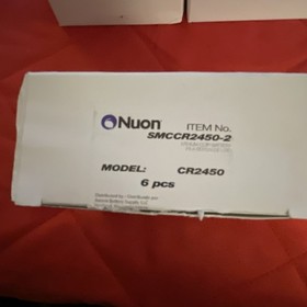 Nuon CR2450 Lithium Coin Cell Batteries 3V 12 Pack SMCCR2450-2 Single Use