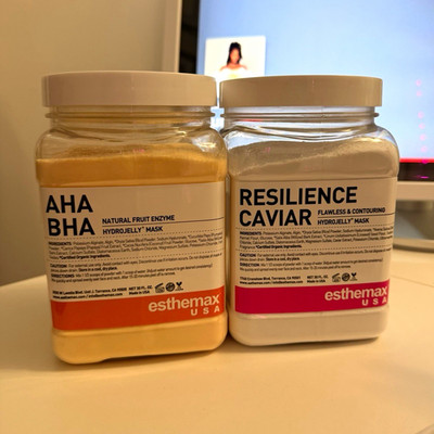 2 exthemax Hydro Jelly Mask AHA/BHA Natural Fruit Enzym Resilience Caviar 16.9oz