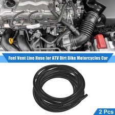 2 Pcs Fuel Vent Line Hose Tube 236" Universal for ATV Dirt Bike Motorcycle Black