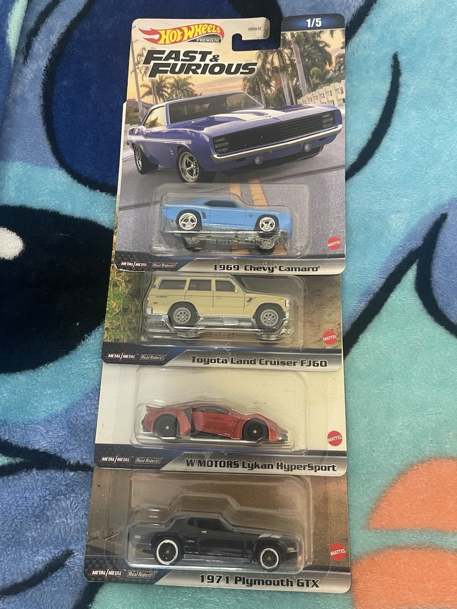 Hot Wheels Premium Car Culture Fast & Furious 1/64 5 Cars Set