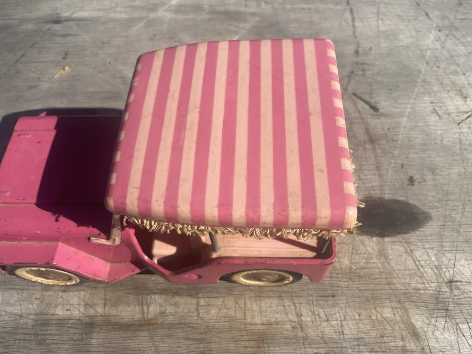 Vintage Tonka Pressed Steel Pink Surrey Jeep - Image 2 of 4