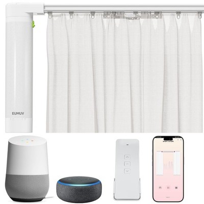 Smart Curtains System, Electric Curtain Track with Automated Rail, Motorized ...