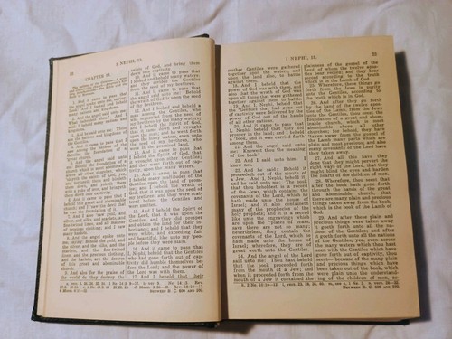 Vintage 1949 Book Of Mormon Church Of Jesus Christ Latter-Day Saints Hardcover - Foto 13 di 20