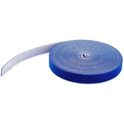 StarTech 100ft Hook and Loop Roll Blue Cable Management HKLP100BL
