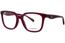 Coach HC6271U 5526 Eyeglasses Women's Milky Cherry Full Rim Square Shape 54mm