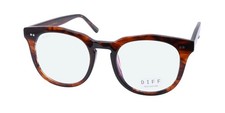 NEW DIFF WESTON BLUE LIGHT LENS EYEGLASSES PLASTIC UNISEX SQUARE FULL-RIM