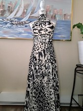 Eliza J Long Formal Halter Neck Dress