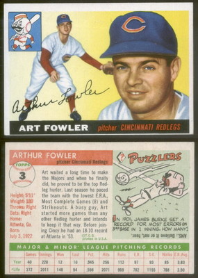 4659) 1955 Topps 3 Art Fowler Reds-VGX | eBay